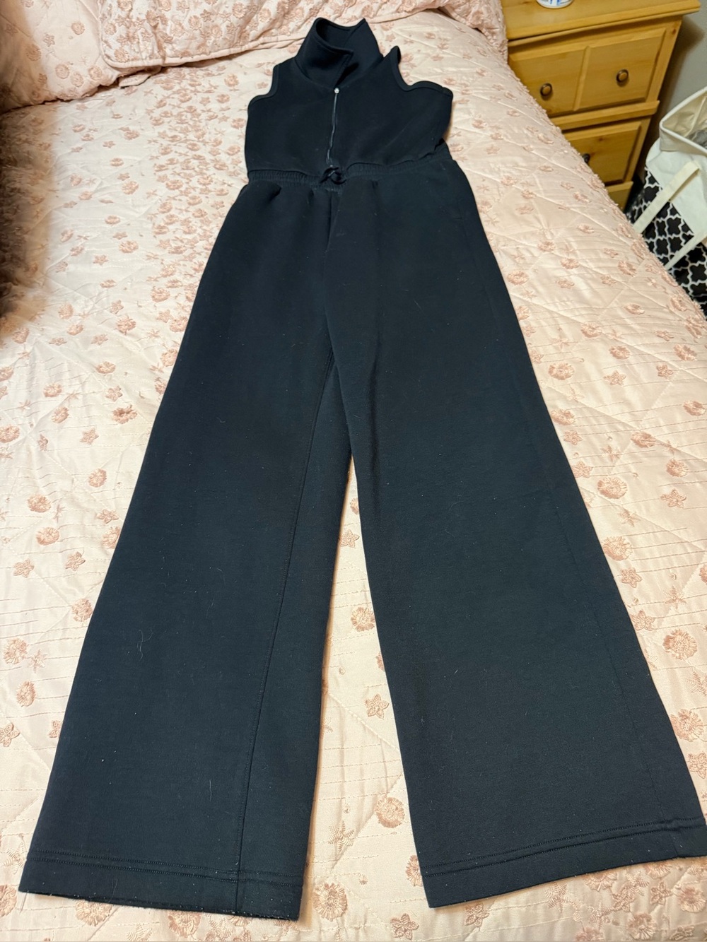 Abercrombie Kids YPB Active Sleeveless Wide Leg Jumpsuit - Size 11/12 Black
